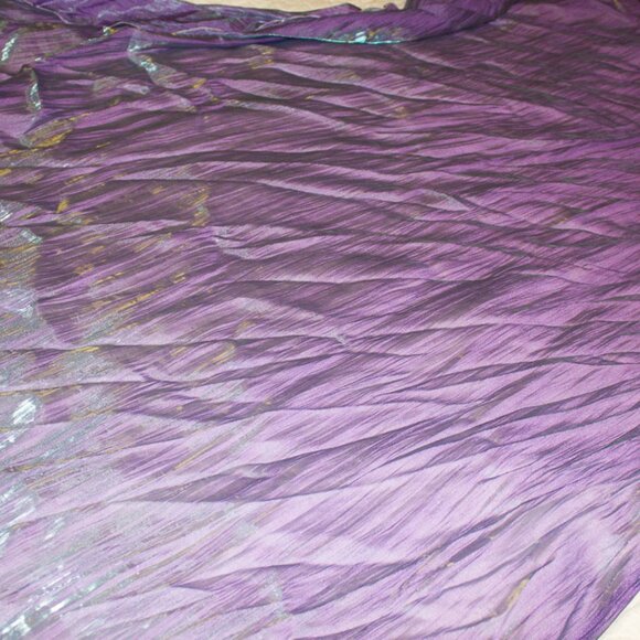 Half-Moon Shimmery Belly Dancing Veil - Picture 2 of 3